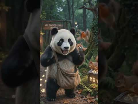Panda Plays With Friends in the Forest, But One Friend Suddenly Disappears #Panda #Shorts #CutePanda
