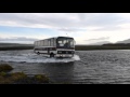 4x4 Mercedes Bus crossing river in Iceland on our way to Volcano Askja