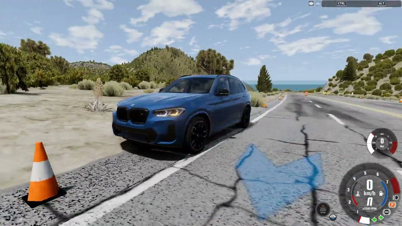 BMW X3 with a Steering Wheel | BeamNG.drive