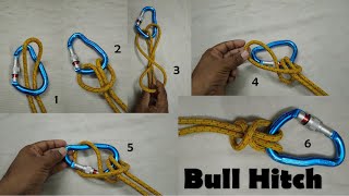 Bull hitch knot | easy methods | Essential Knots | Learn knot in 30 Seconds