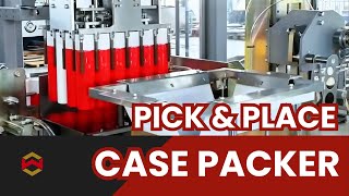 WIN-WIN PACK Pick and Place Case Packer with Clamp-Type Gripper for Aerosol Cans #casepacker