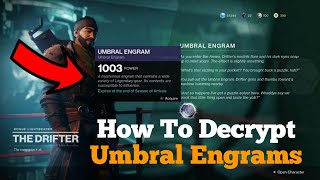 How To Decrypt Umbral Engrams In Destiny 2 Season Of Arrivals!