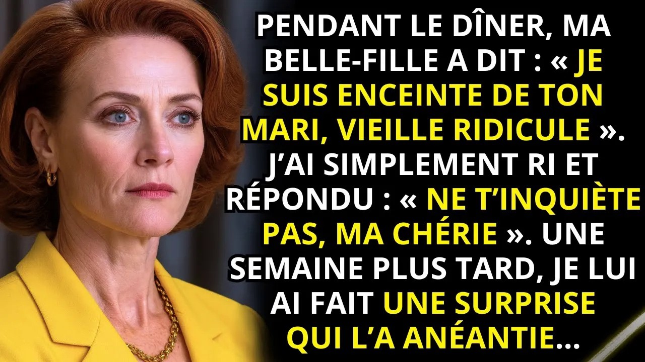 Ce soir-là, la table était dressée, le vin respirant dans les verres, et mon fils nous avait invités pour un dîner qui semblait banal. Puis, au milieu du repas, ma belle-fille a posé sa...