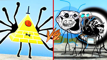 Trollge SNPC vs BILL CIPHER!!! Garry