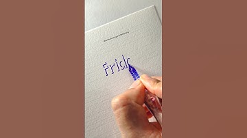 Friday in 3d lettering😍😍 #shorts #lettering #art