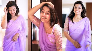 Siri Hanmanth Beautiful Saree looks | Siri Dance Video | R Janu Creations