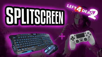 How to play L4D2 Splitscreen || Keyboard/Mouse and Controller