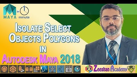 How to Isolate Select Objects in Maya | Hide Objects in Autodesk Maya 2018 | Tip-10