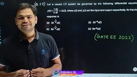 Lec 18 Latest GATE Question on Impulse Response || Laplace Transform || Signal and Systems