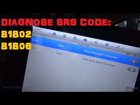 Diagnose Chrysler SRS Air Bag Codes: B1B02, B1B06