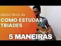 5 MANEIRAS de Estudar a TRÍADE MAIOR no Braço do Baixo Todo!