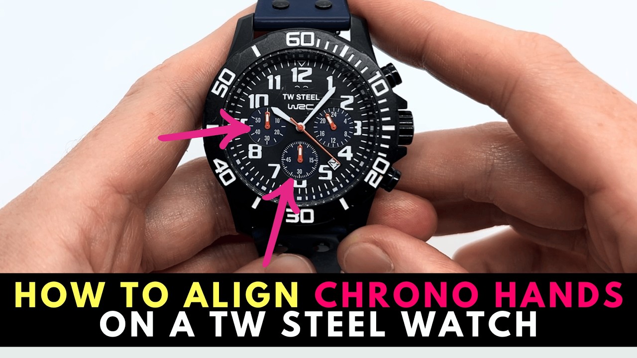 How to Reset or Align the Chronograph Hands on your TW Steel Watch with 3 Subdials