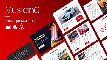 Mustang Email-Template + Online Builder | Themeforest Website Templates and Themes