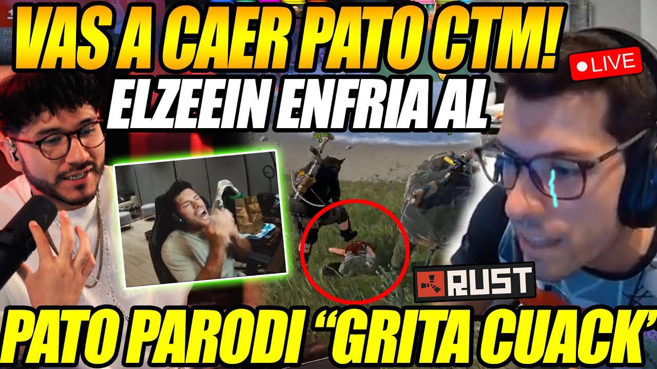 😲VAS A CAER PATO CTM!😲 ELZEEIN ENFRIA AL PATO PARODI EN RUST, LO HACE BOTAR SU CUACK