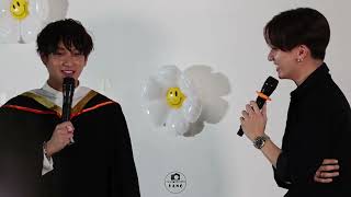 Chimon and Perth thank each other ชิม่อนและเพิร์ธ ขอบคุณกันและกัน on Chimon Graduation Day 20231214