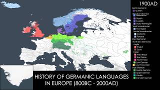 History Of Germanic Languages In Europe 800Bc - 2000Ad