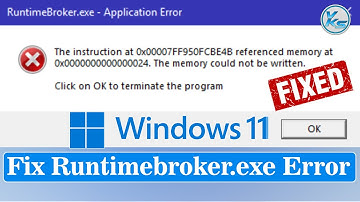 ✅ How To Fix Runtimebroker.exe Error in Windows 11
