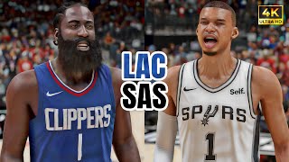CLIPPERS vs SPURS (PS5) - NBA 2K24 [4K UHD]