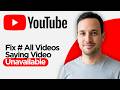 How To Fix All Videos Saying Video Unavailable On YouTube 2026 Full Guide 