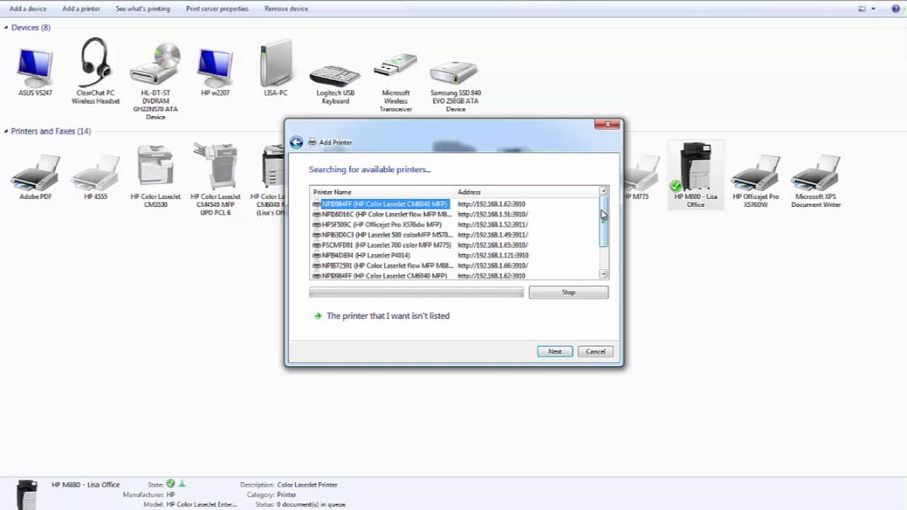 Laboratorium Mod Fatal How to find out your printer IP address - YouTube