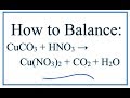 Balancing Chemical Equations Concepts