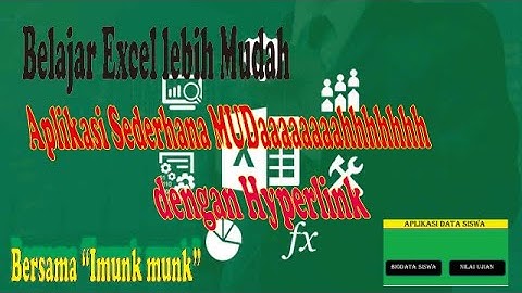 MEMBUAT LINK DI EXCEL DENGAN HYPERLINK MUDAH BANGET