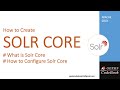 Solr 2  how to create solr core