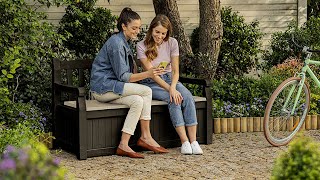 keter eden outdoor patio storage bench review