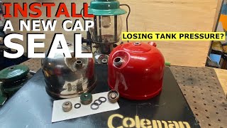 How to install a new cap seal in a COLEMAN LANTERN // Restoring vintage Coleman Lanterns
