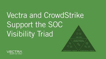 CrowdStrike and Vectra Integration Supports the SOC Visibility Triad