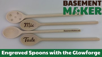 Engraved Spoons with the Glowforge using a Snapmark Jig