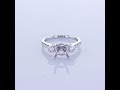 0.36CT 18KT WHITE GOLD THREE STONE DIAMOND ENGAGEMENT RING SETTING 0.36CT 18KT WHITE GOLD THREE STONE DIAMOND ENGAGEMENT RING SETTING