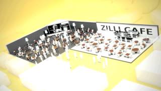One Dead Pixel Ideal Home Show London Aldo Zilli Cafe 3D Visualisation