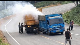 Truck Dorong Truck || Dua Kali Gagal Nanjak 