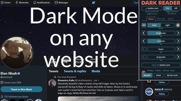 How To Dark Mode on any website | For Chrome and Firefox | "Dark Reader"  (2019)