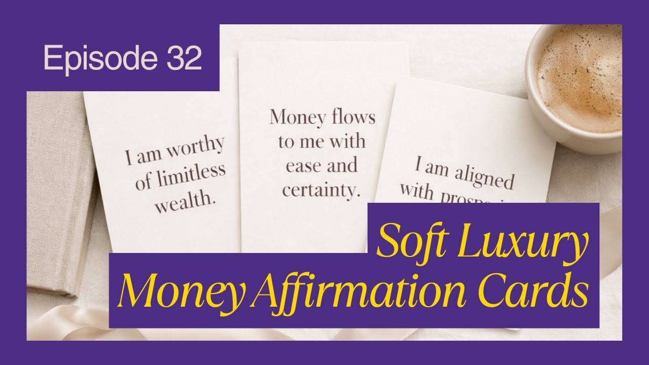Soft Luxury Money Affirmation Cards