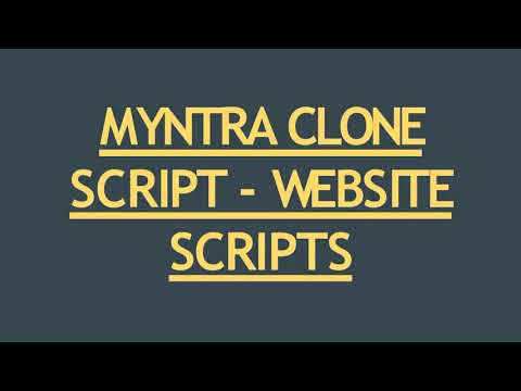 Best Myntra Clone Script - WEBSITE SCRIPTS