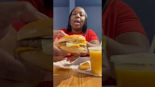 Steak, egg and cheese bagel from McDonald’s #mcdonalds #breakfast #foodie #subscribe