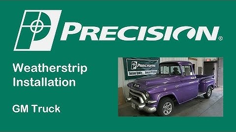 1955-1959 Chevy Truck Vent Weatherstrip Installation
