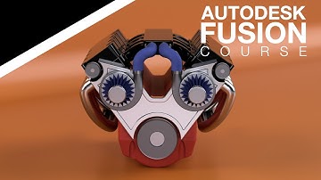 Autodesk Fusion Course for Beginners 1 - V8 Engine - Essentials and Tips & Tricks (2025)