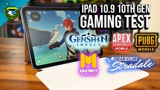 iPad (10th Gen) Gaming Test | Genshin Impact, Apex Legends, COD:M , PUBG Mobile & Gear.Club Stradale