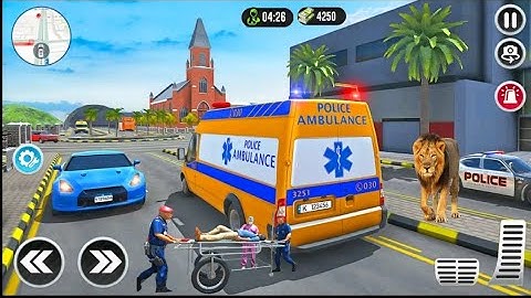 ambulance van driving - police challenging rescue game - android gameplay