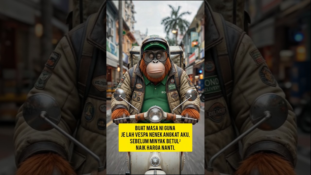 Bond the orangutan character consistency. Delivery.