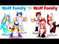 Roblox WOLF Family vs EVIL WOLF Family.. 🐺🐾