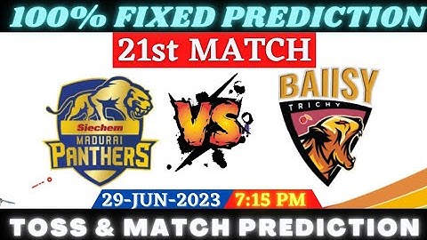 SMP vs BT Toss and Match Prediction | Today Toss Prediction | 21st Match Prediction | #Tnpl #Toss