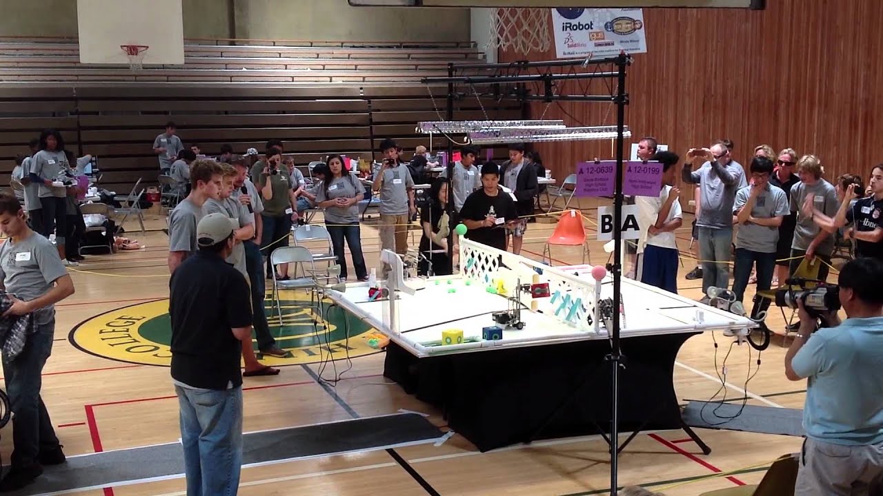 Santa Barbara High School Robotics Club Botball 2012 Double Elimination run 1