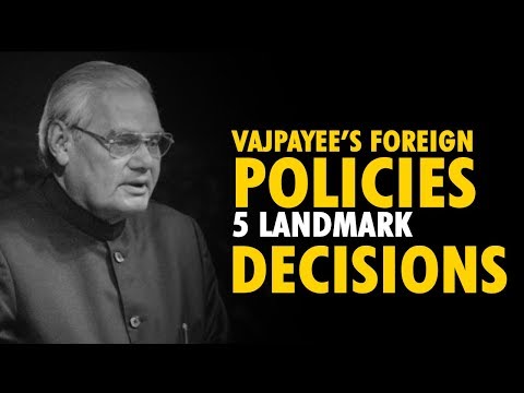 Atal Bihari Vajpayee’s foreign policies; 5 landmark moments