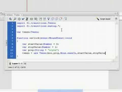 Simple Using Tweens in ActionScript 3.0