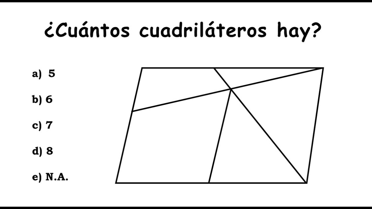 CONTEO DE FIGURAS Número de CUADRILÁTEROS - YouTube