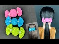 Fabric Candy Bow Hair Clip. How to make Fabric Bow Clip. DIY Hair Clip.